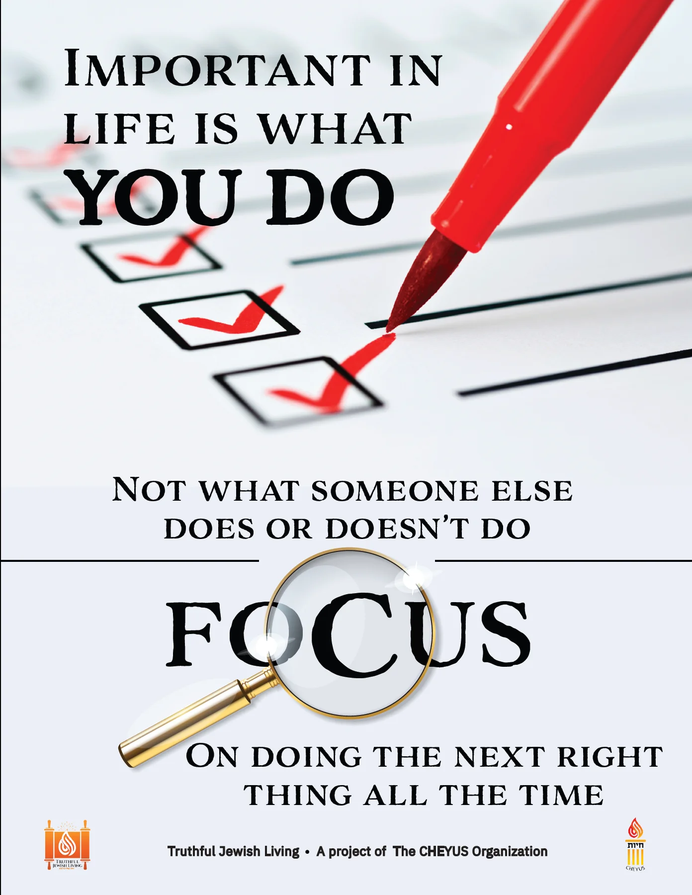 Important in life is what you do
